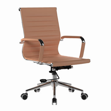 Aura Contemporary Medium Back Bonded Leather Executive Office Chair
